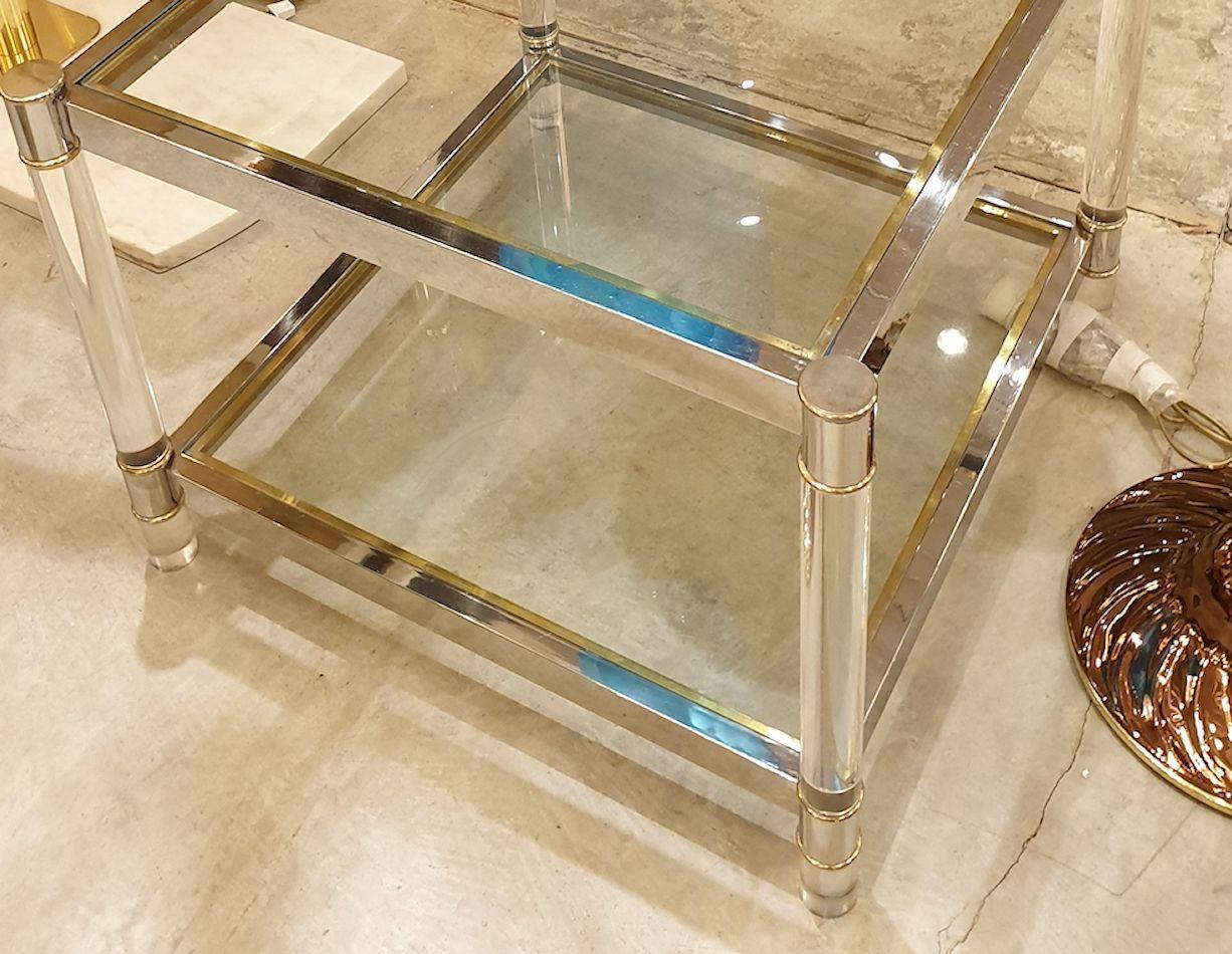 Mid Century Side Table, Maison Jansen style In Excellent Condition For Sale In Dallas, TX