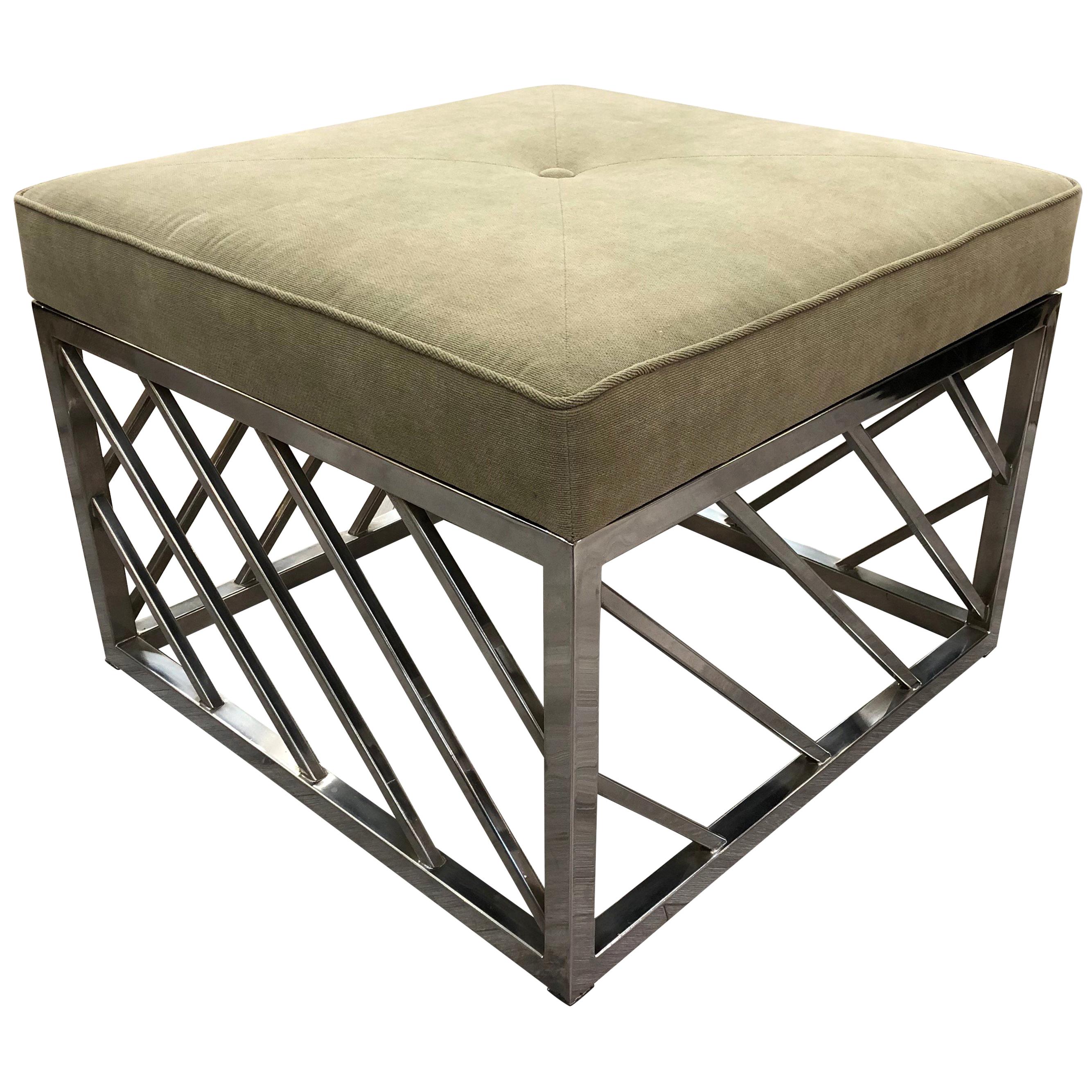 Banc ou table carré Midcentury