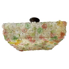 Used Square Millefiori Light Fixture