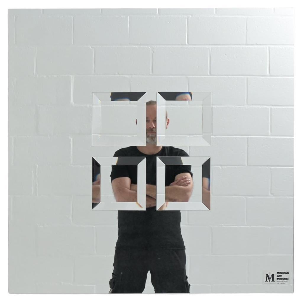Square Mirror by Michel Martens For Sale