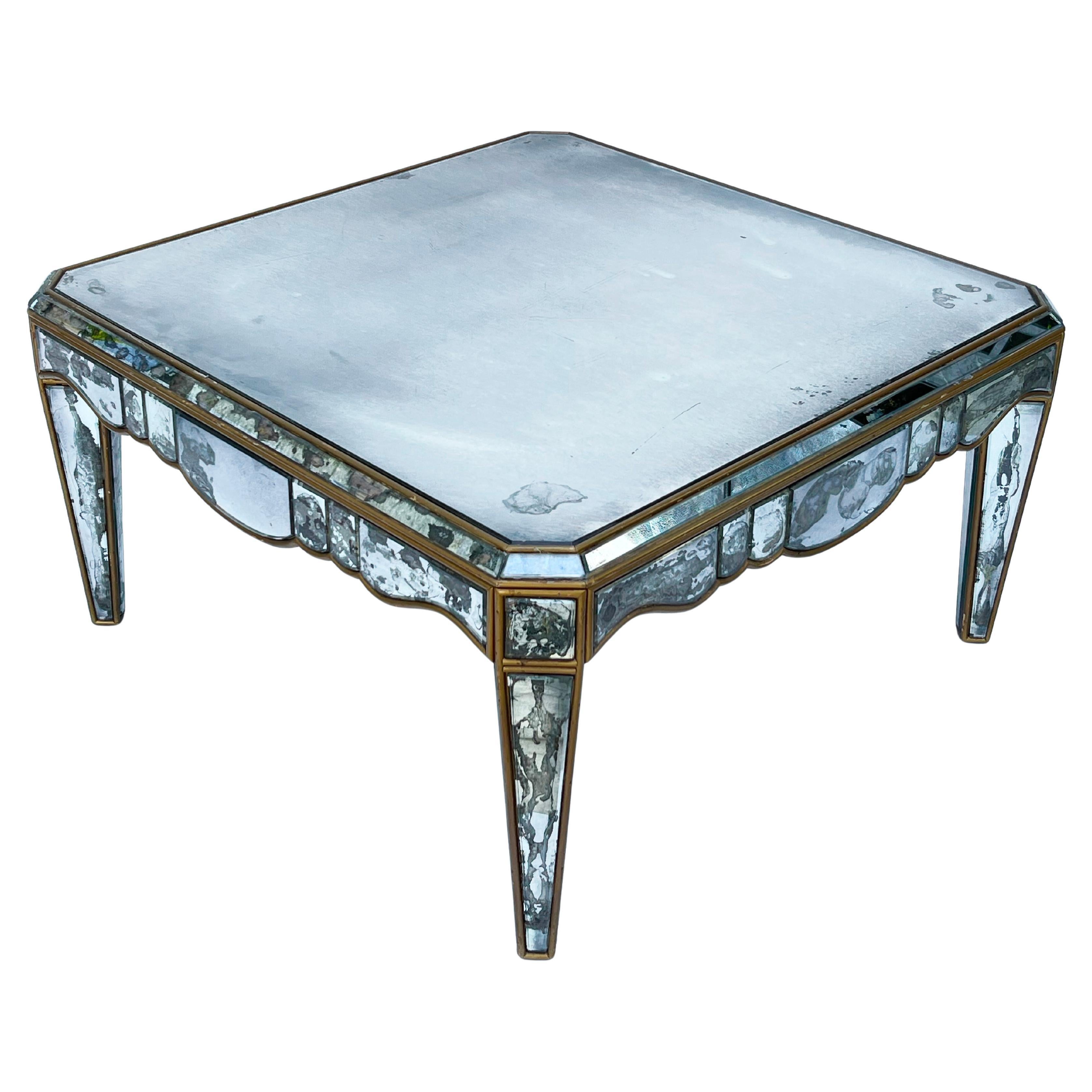 Square Mirrored Coffee Table