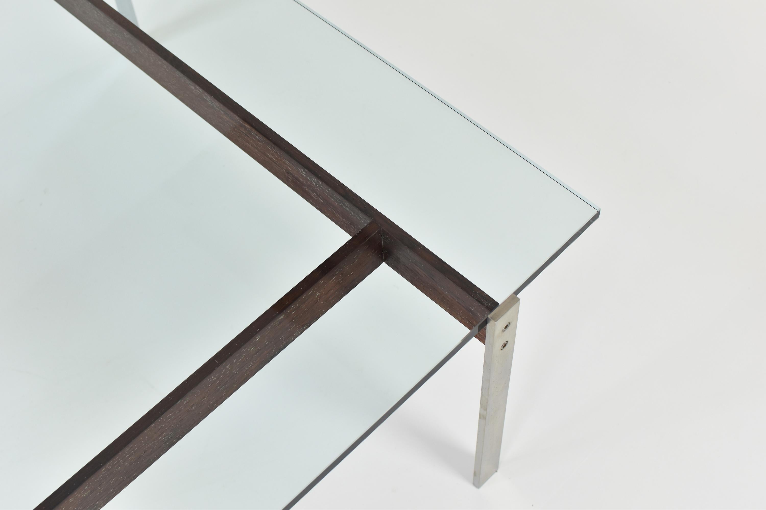 Square Modernist Coffee Table from the 1950s 1