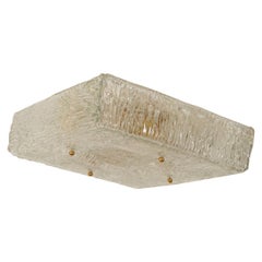 Square Molded Glass Flush Mount by Kalmar