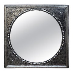 Square Moroccan Metal Inlaid Mirror, 101LM24