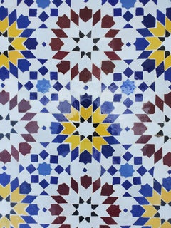 Square Moroccan Mosaic Table, Beldia Pattern