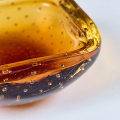 Square Murano Bubble Glass Bowl