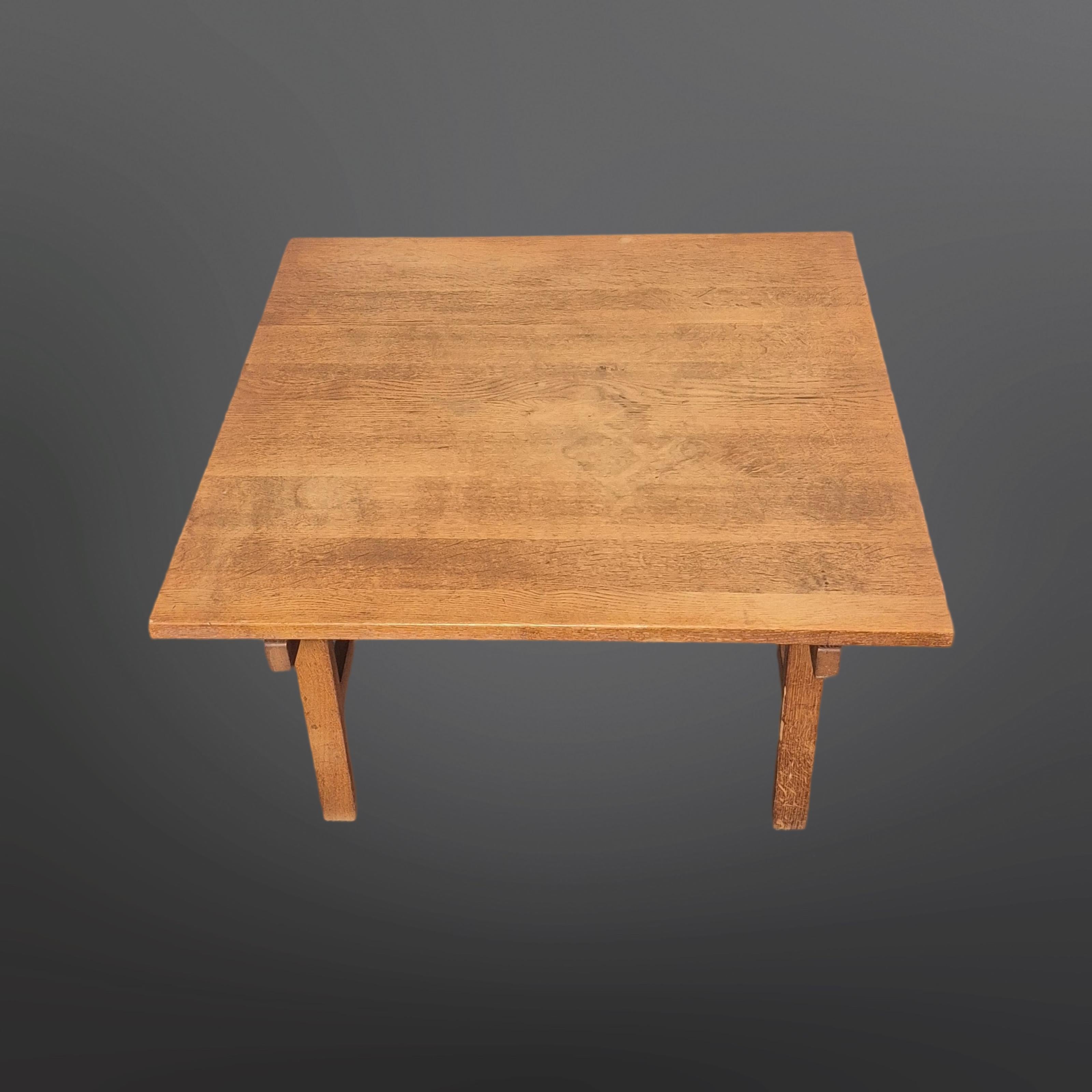 Danois Square oak coffee table by Hans Wegner for Andreas Tuck, Denmark 1960s en vente
