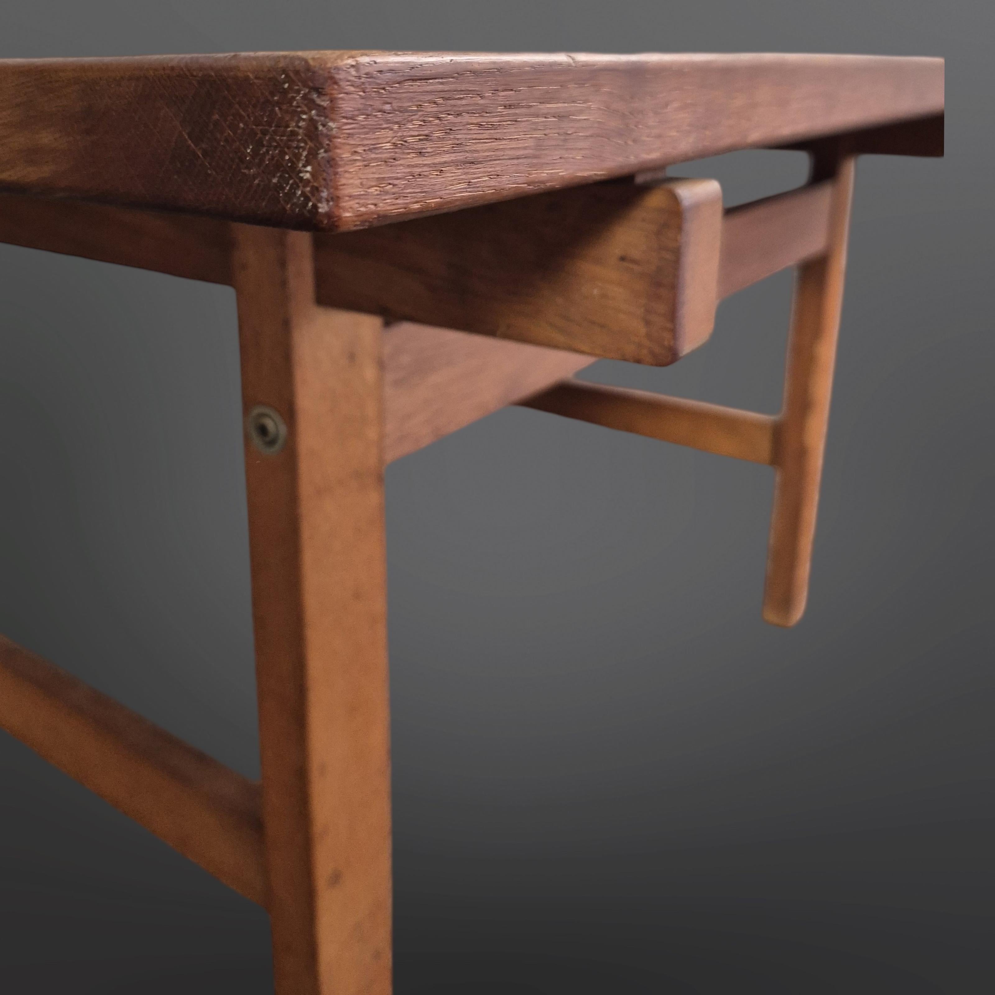 Chêne Square oak coffee table by Hans Wegner for Andreas Tuck, Denmark 1960s en vente