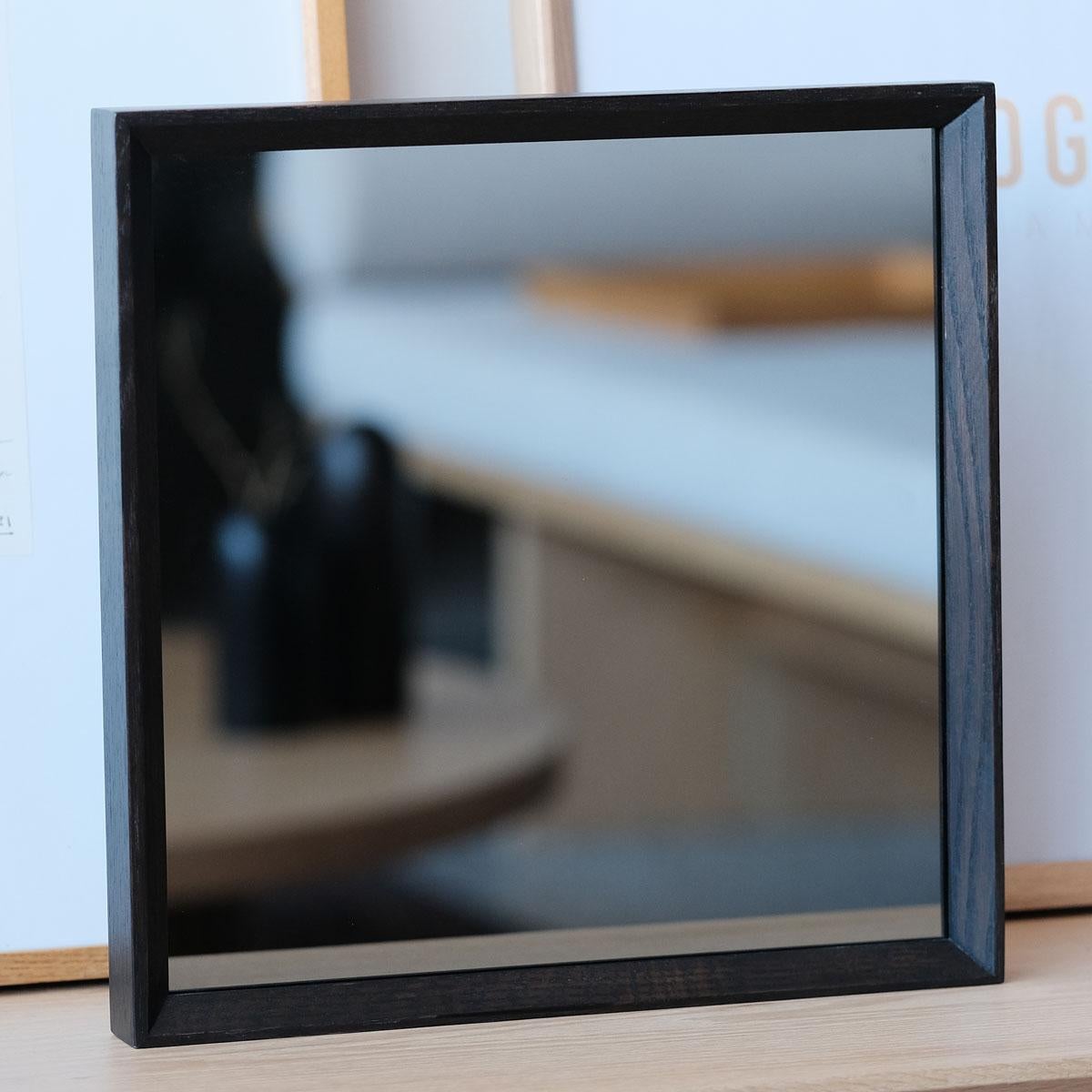 Turkish Square Oak-Framed Mirror – REGULAR Series (40x40 cm) For Sale