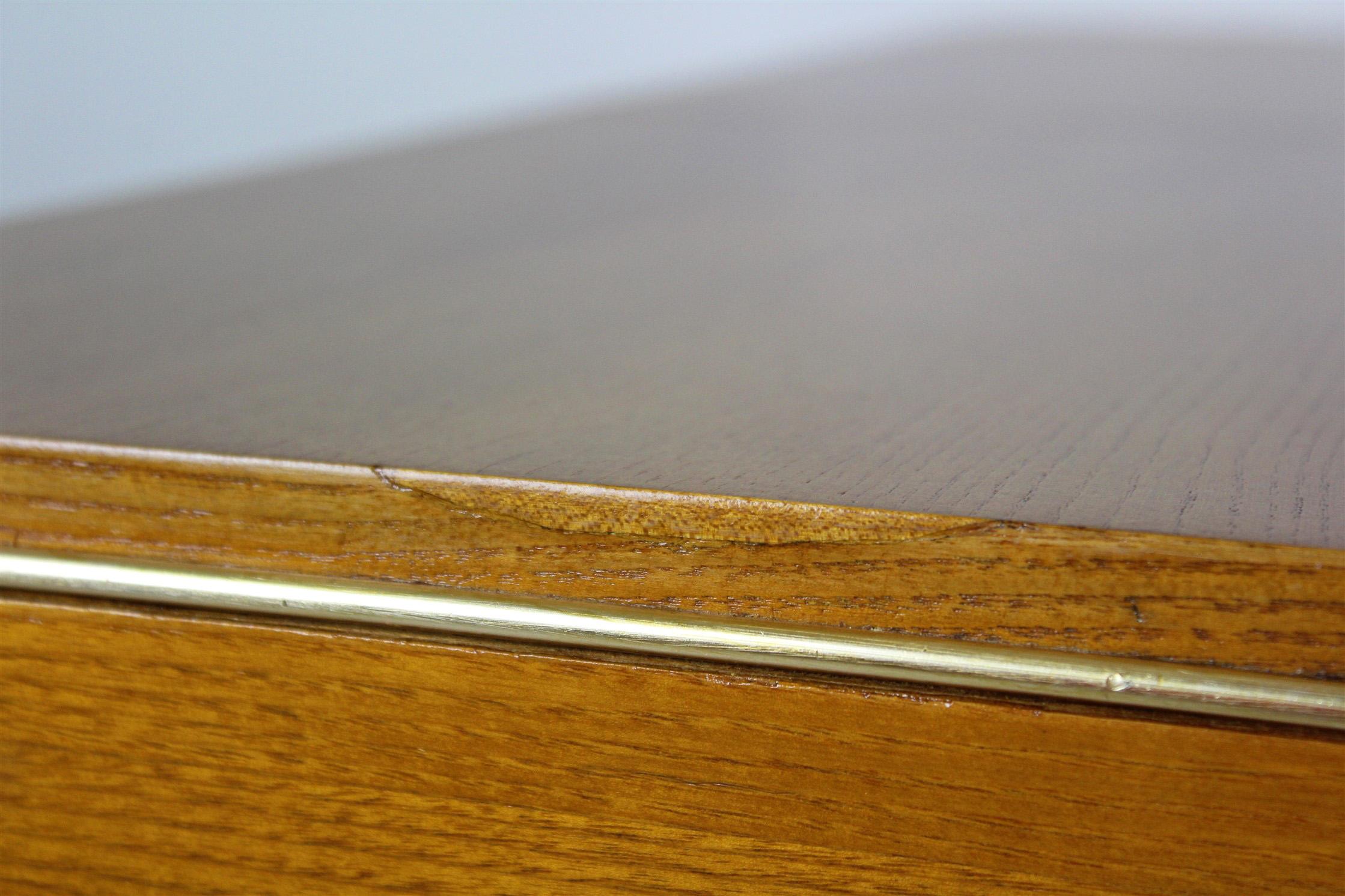 Square Oak Veneered Folding Table from Jitona, 1960s 8