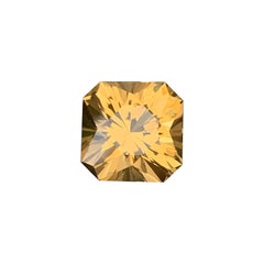 Quadratischer, achteckiger, ausgefallener, präzisionsgeschliffener, honigfarbener Citrin-Edelstein für Schmuck, 13 mm