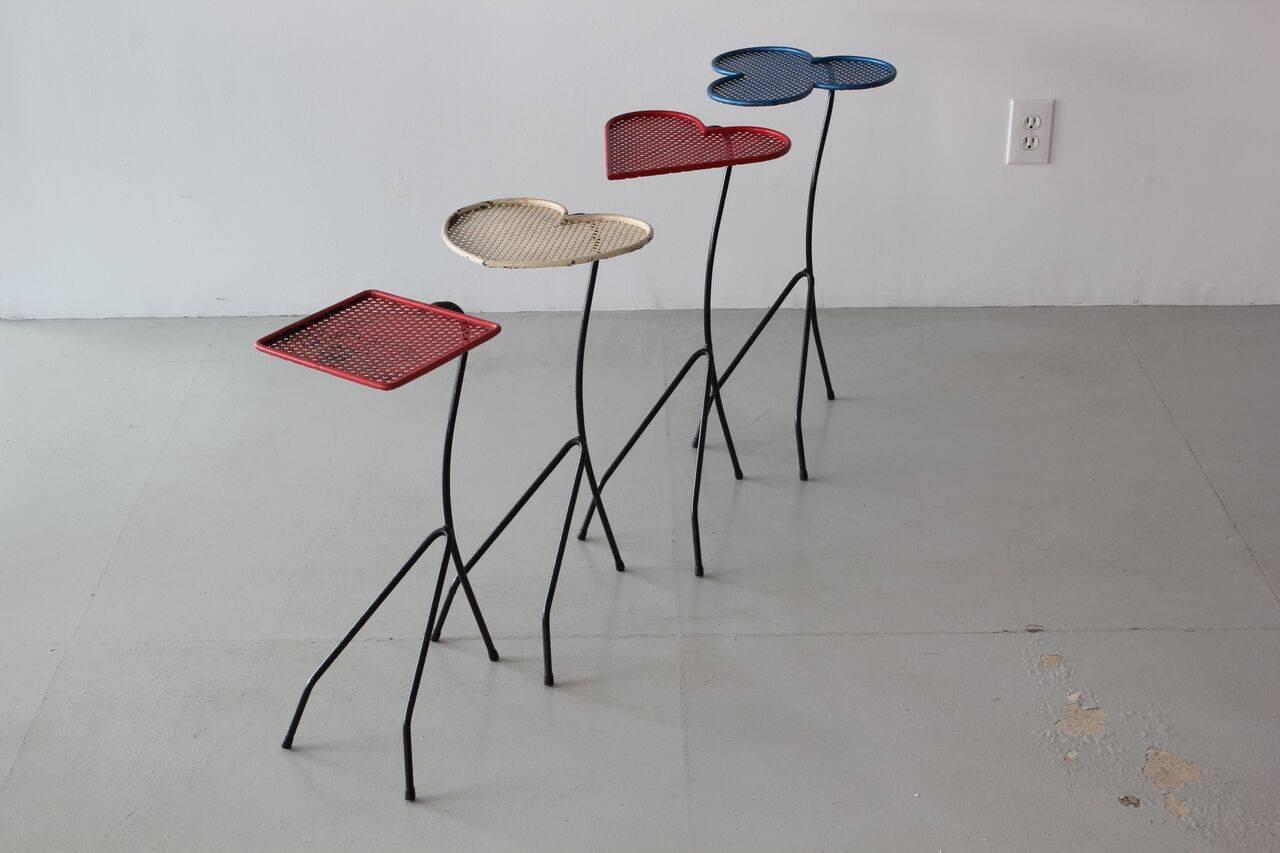 Rare set of nesting tables attributed to Mathieu Matégot

