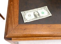 Square Oiled Walnut Faux Slate Top Coffee Table