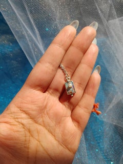 Square Opal Drop Necklace