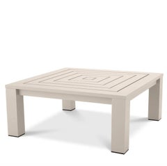 Square Outdoor Coffee Table with Sand Finish