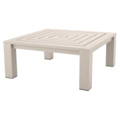 Square Outdoor Coffee Table with Sand Finish