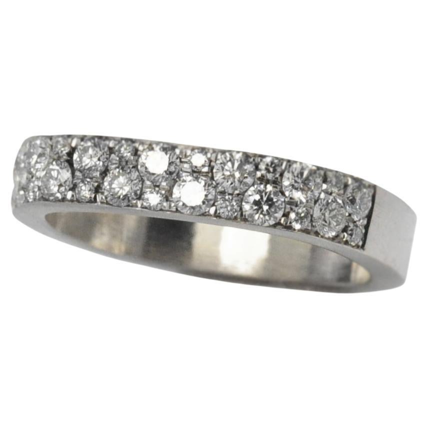 For Sale:  Square Pave Diamond Stacking Rings, 4mm