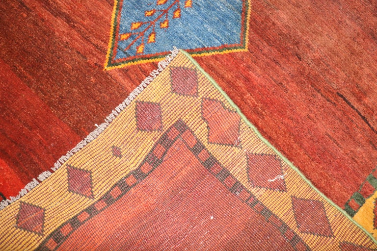 Square Persian Gabbeh Rug For Sale at 1stDibs