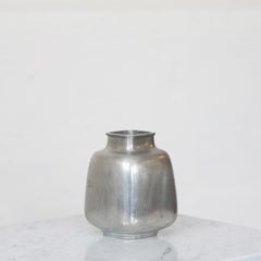 Vaso quadrato in peltro di Just Andersen, anni '1950, Danimarca