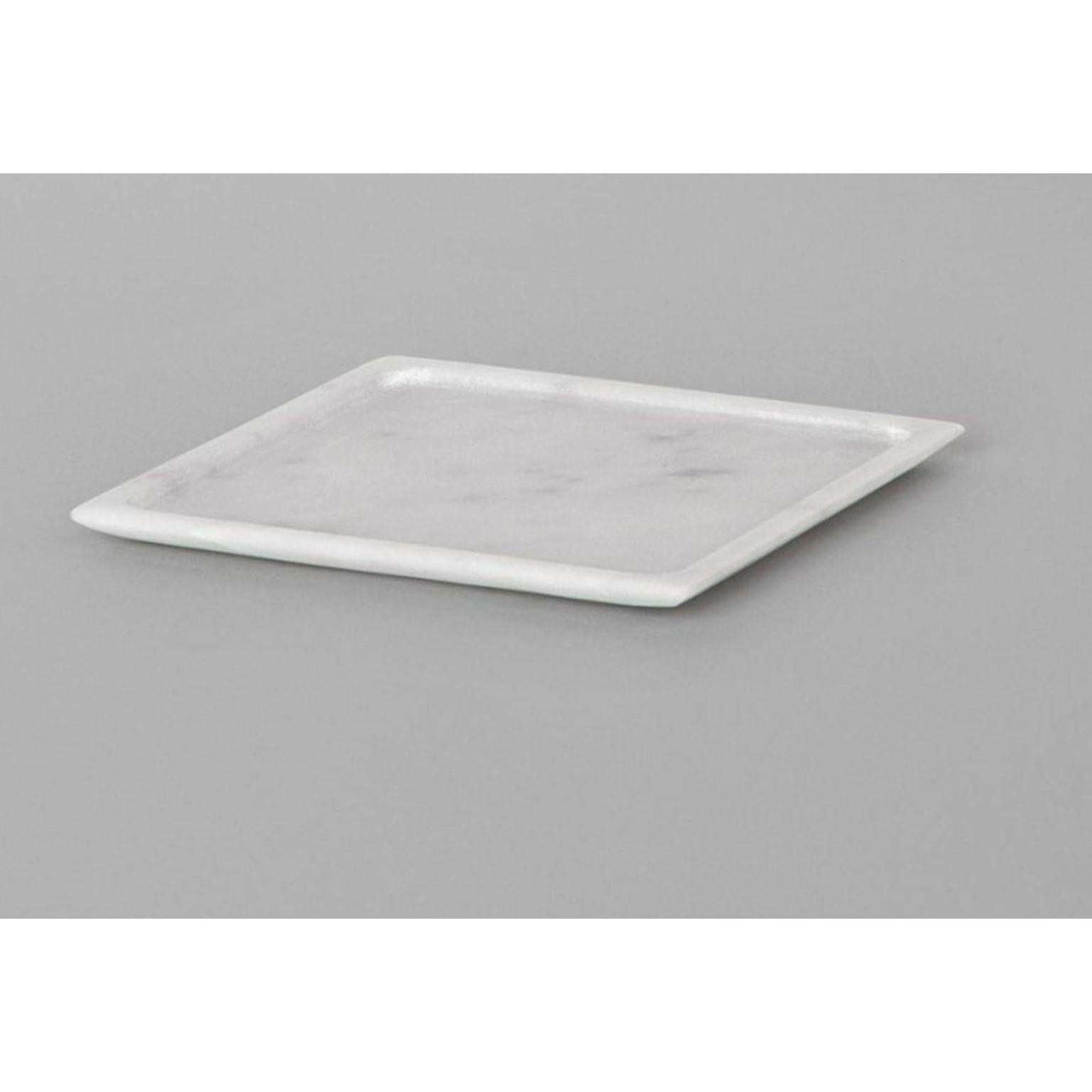 Square Piccolo plate by Studioformart
Total Marble Collection
Dimensions: 15 x 15 x 1 cm
Materials: Bianco carrara

The history of marble carving is lost in time; in one breath, it takes us back to the IV century BC, to ancient Greece where
