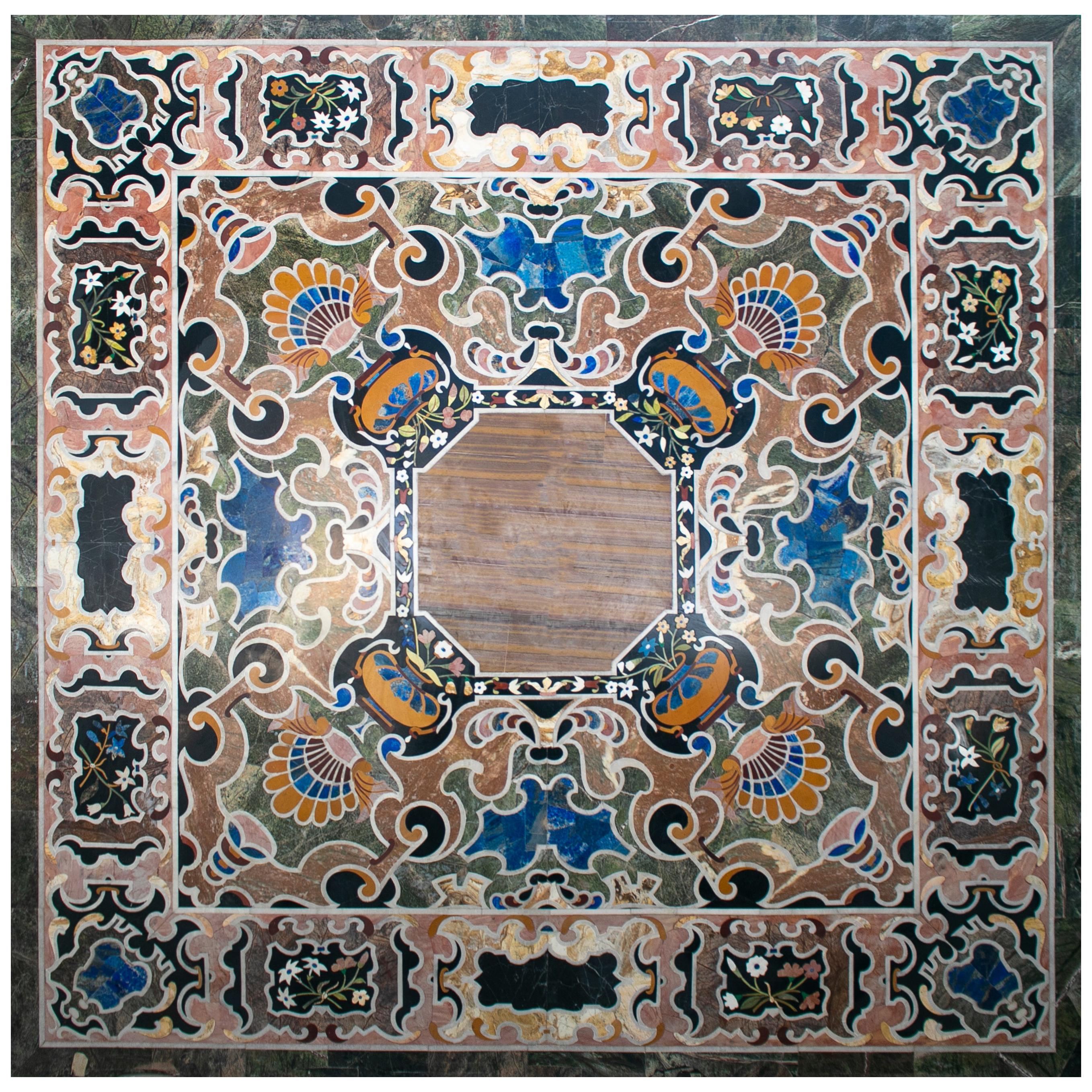 Details about   Exclusive Marble Dining Table Top Lapis Lazuli Mosaic Inlay Outdoor Decor H2042 