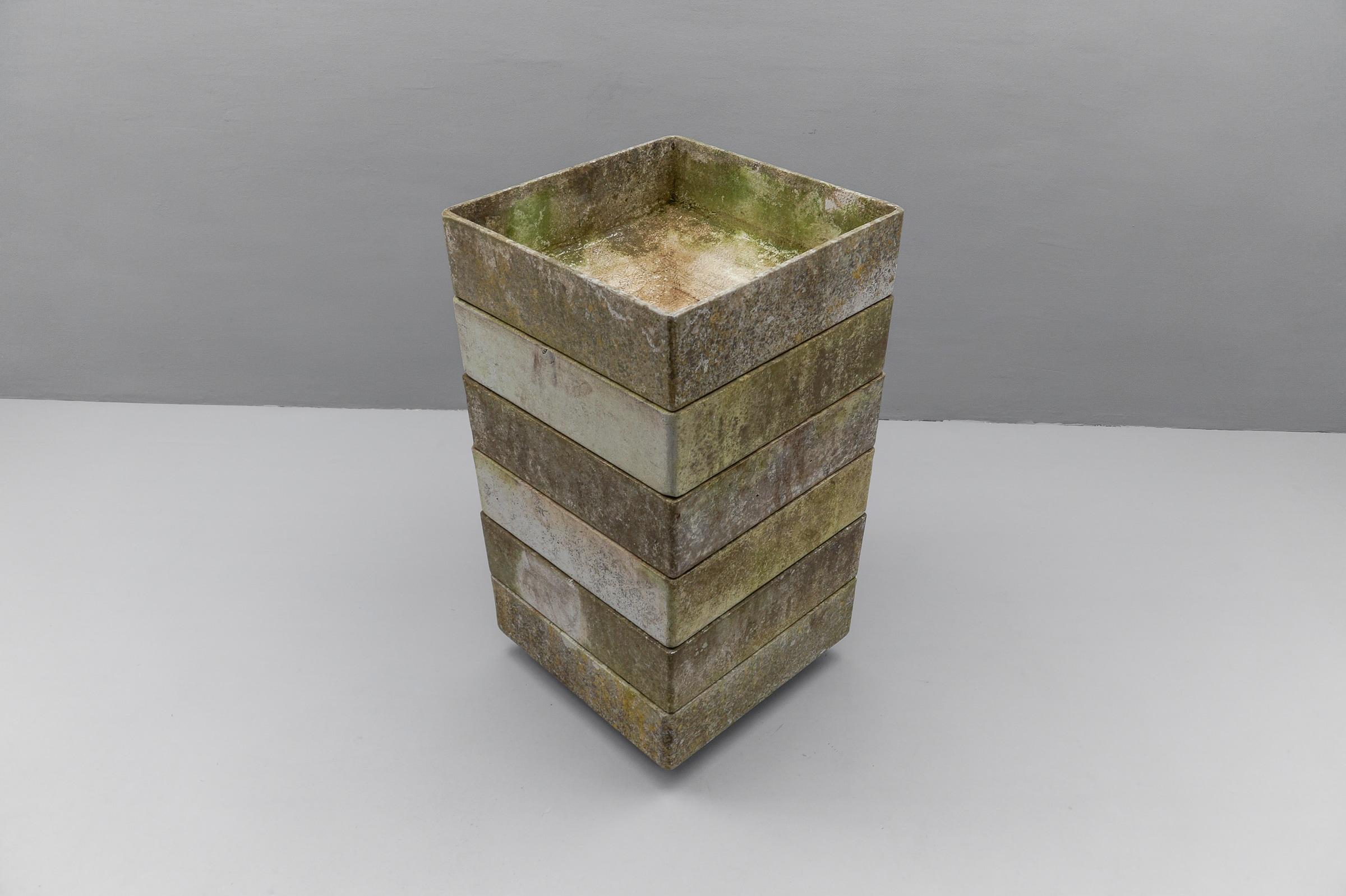 Square Planter by Willy Guhl, Switzerland 1950s For Sale 7