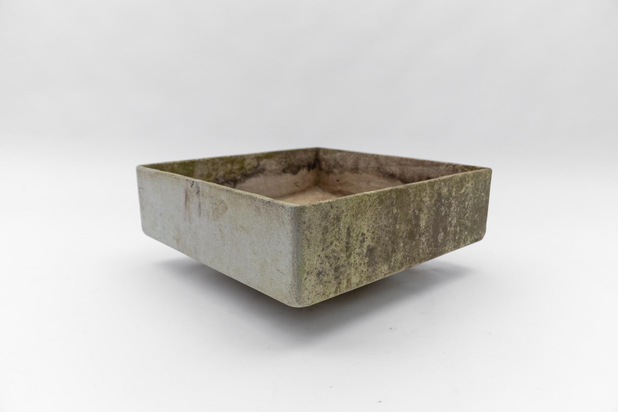 Mid-Century Modern Square Planter by Willy Guhl, Switzerland 1950s For Sale