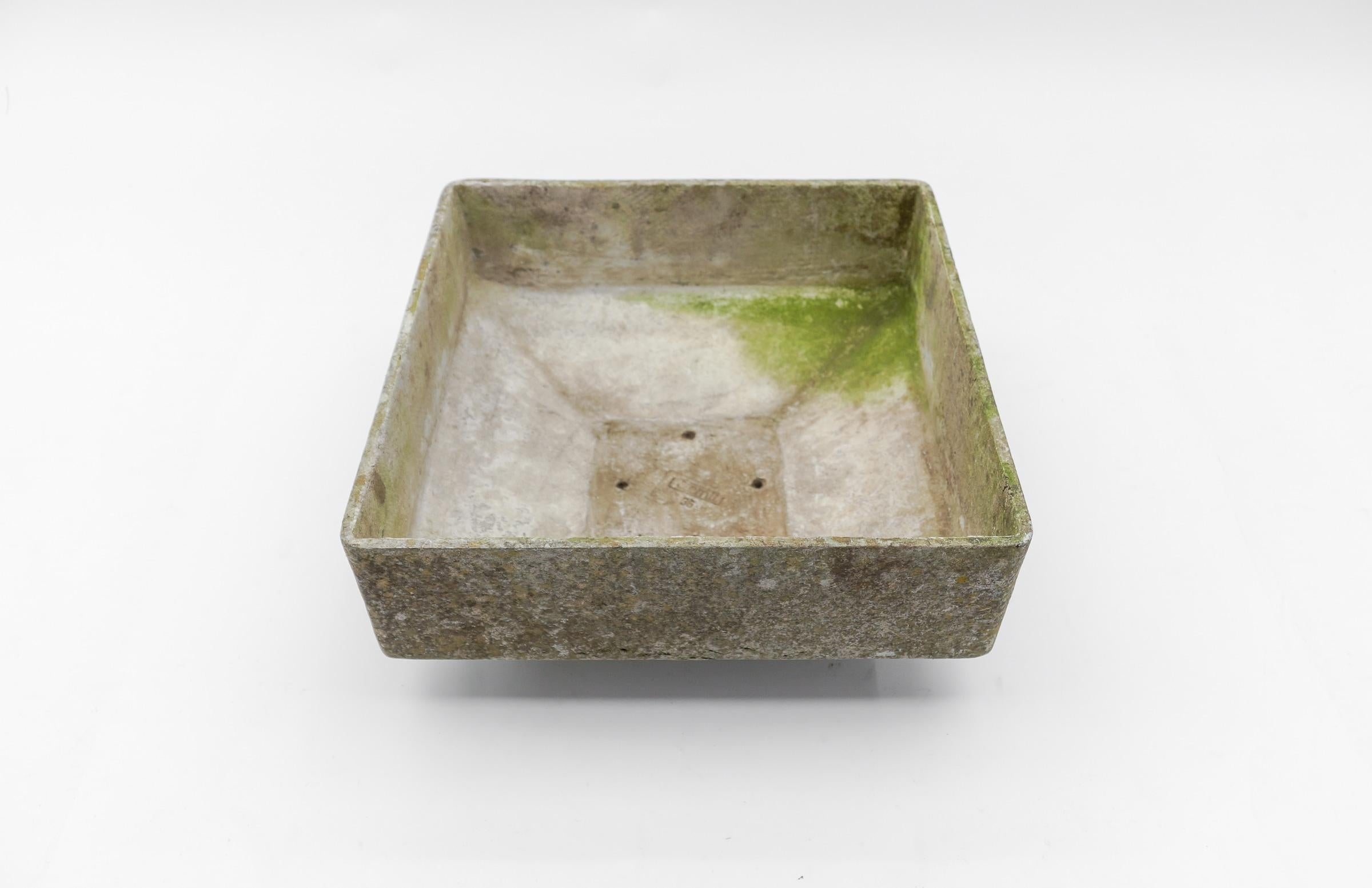 Cement Square Planter by Willy Guhl, Switzerland 1950s For Sale