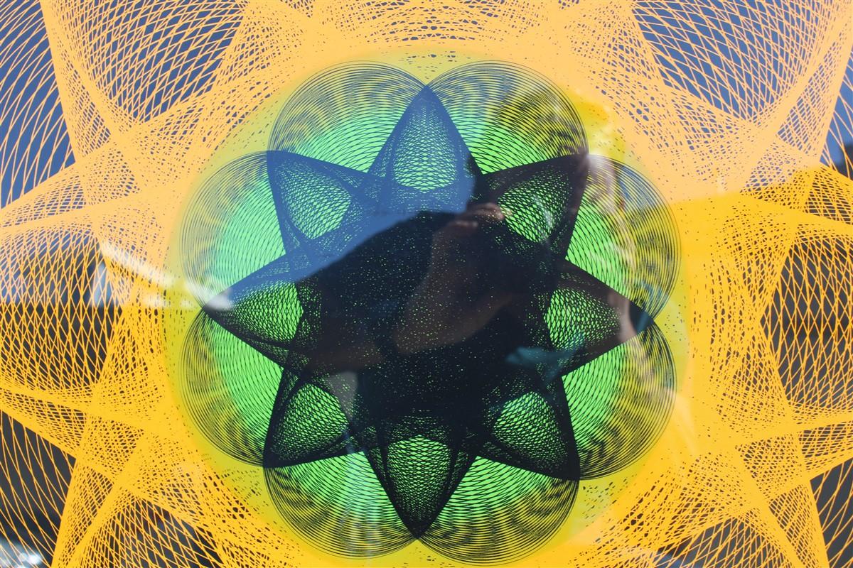 Optische Pop-Art mit quadratischem Druck, Victor Vasarely zugeschrieben, 1970er Jahre im Angebot 1