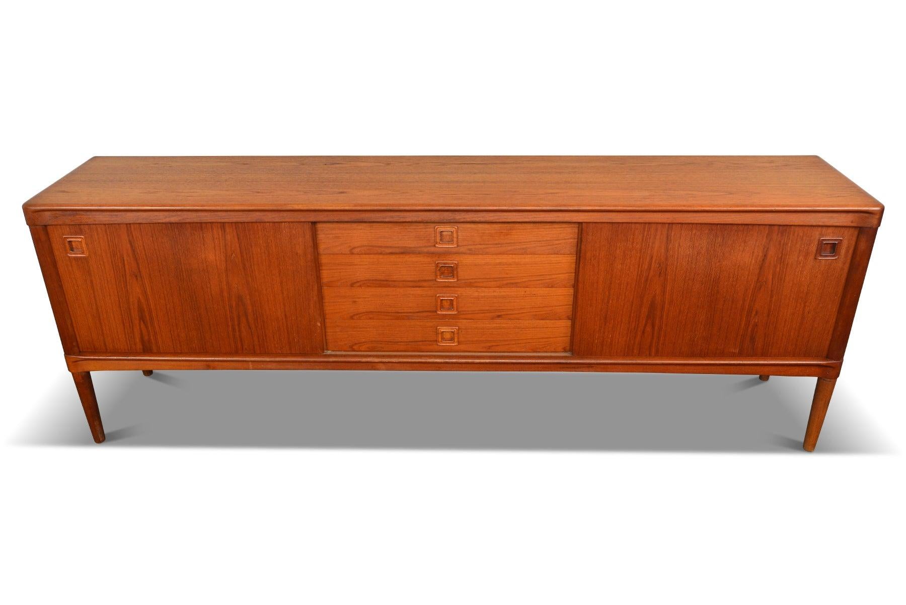 Square Pull Teak Credenza by H.W. Klein #3 In Excellent Condition In Berkeley, CA