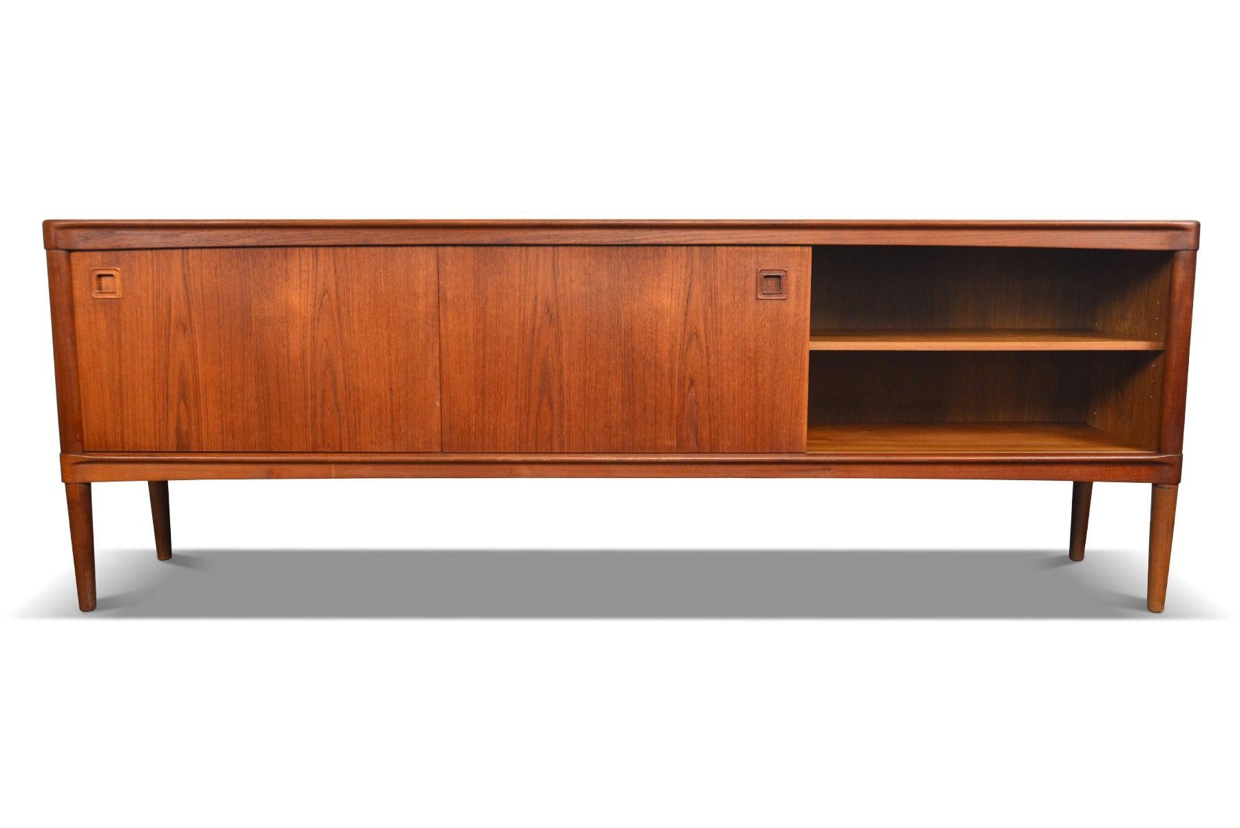 20th Century Square Pull Teak Credenza by H.W. Klein #3