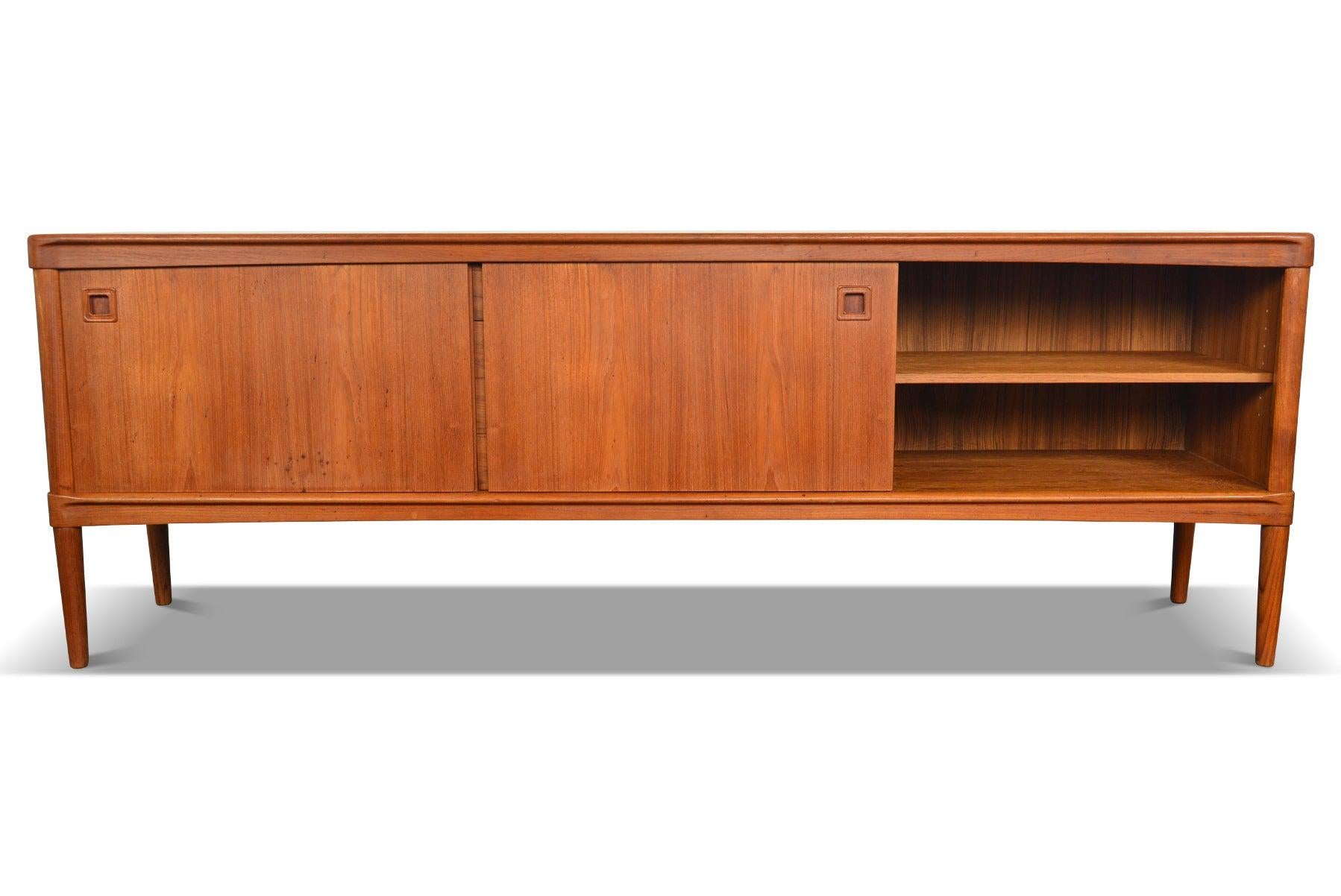 20th Century Square Pull Teak Credenza by H.W. Klein #4 For Sale