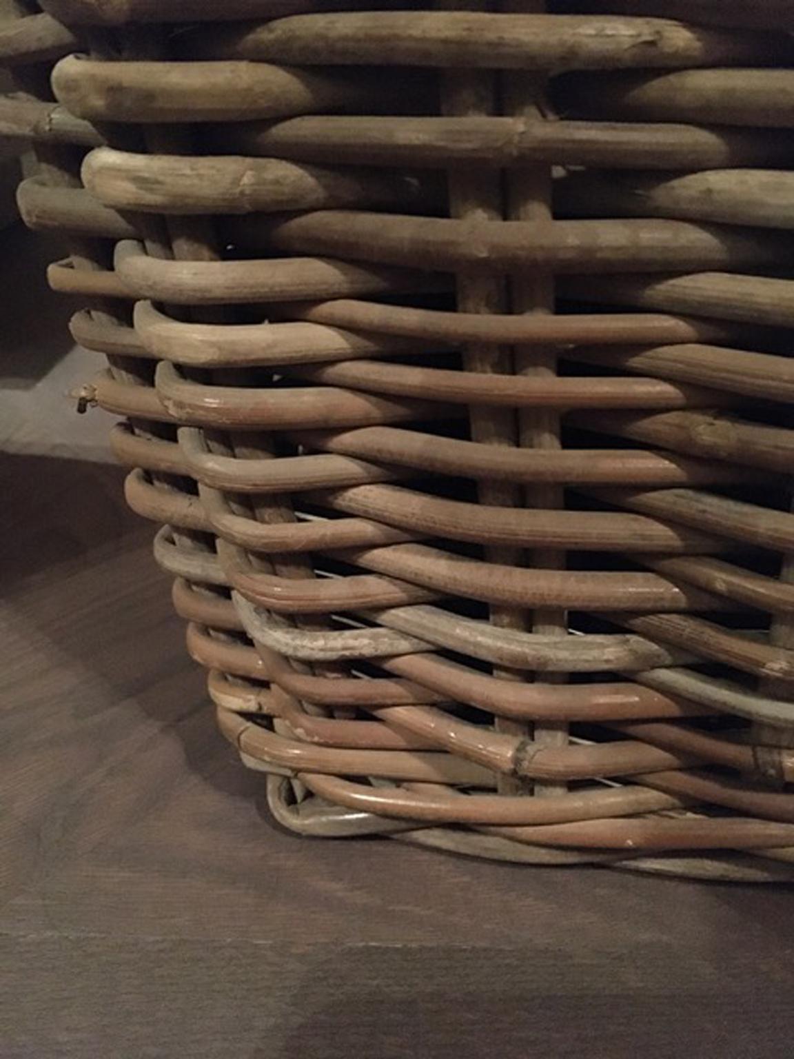 French Provincial Rattan Planter Chachepot For Sale 7