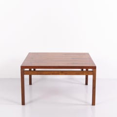 Square Rosewood Coffee Table Danish Design 1960s Restored