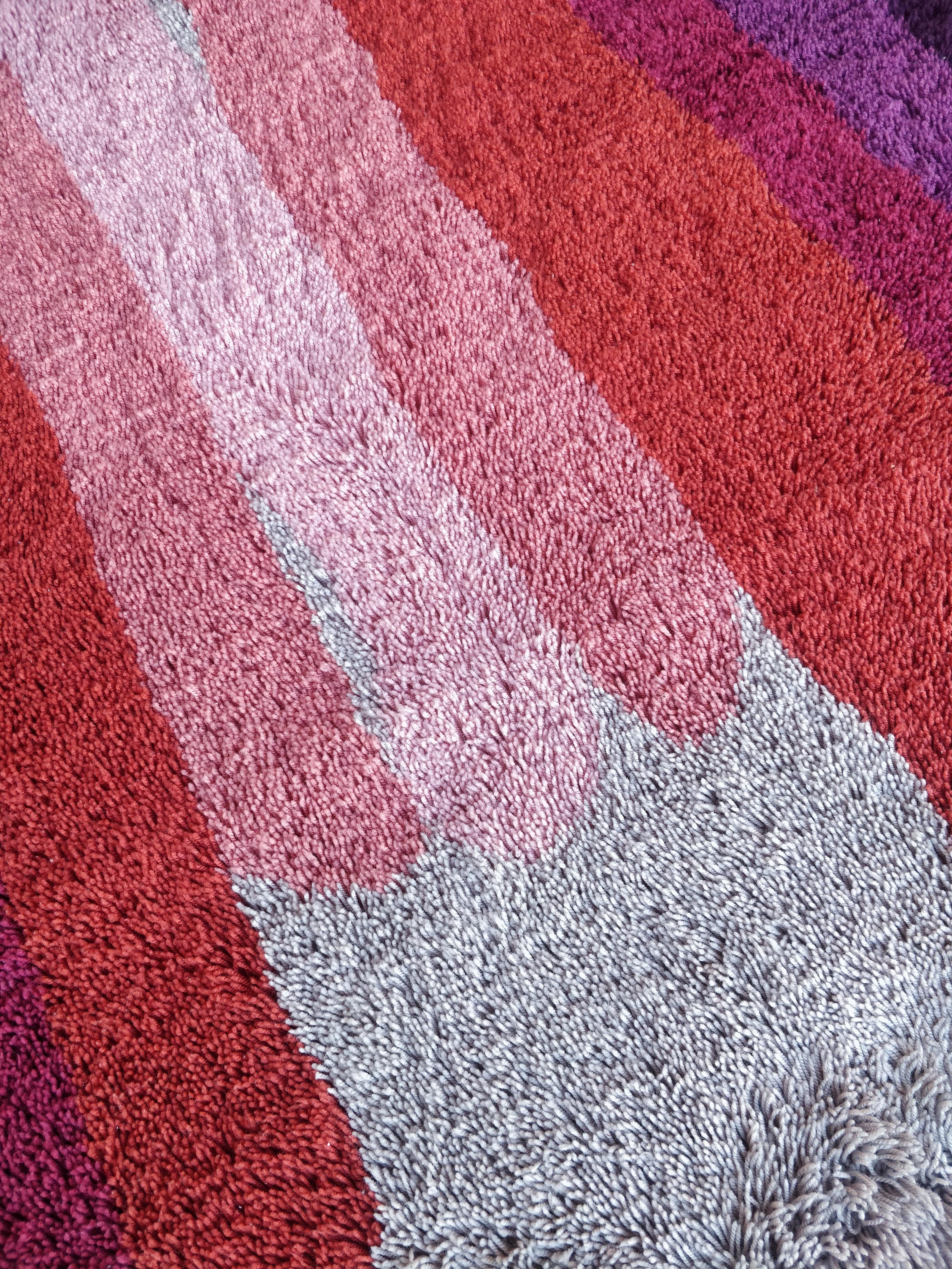 Tapis carré 195 x 195 par Desso, années 1970 Bon état - En vente à Firenze, FI