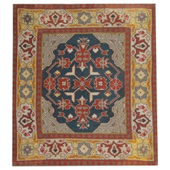 Square Rugs Handmade Carpet Used Rugs, Kilim Rugs Luxury Rustic Oriental Rugs