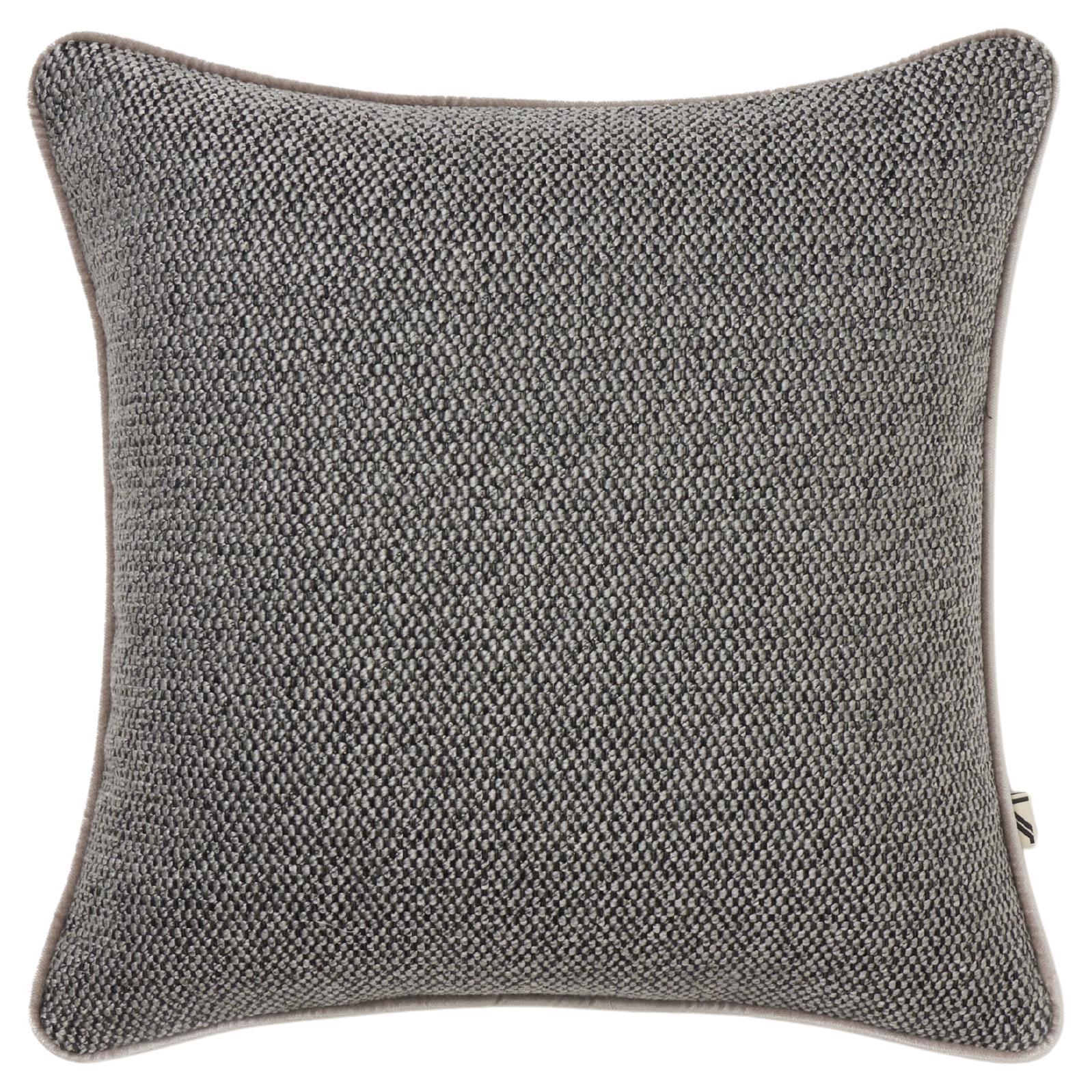Cuscino quadrato SERENO con bordino grigio