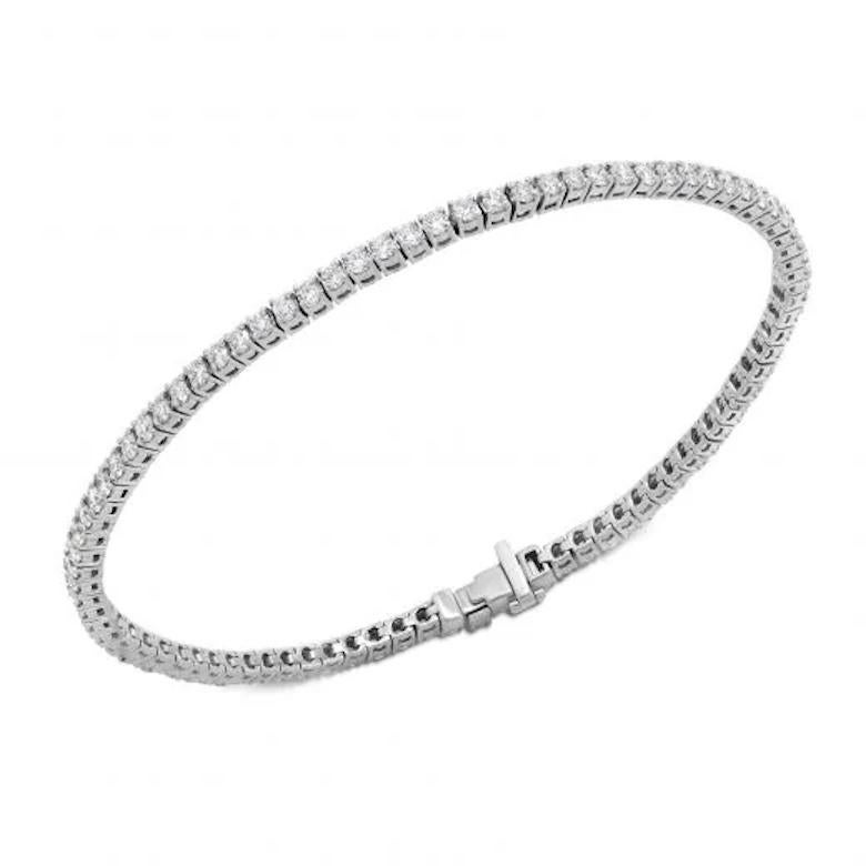 4.0ct 18ct yellow gold tennis bracelet guaranteed g/h colour si purity natural diamonds