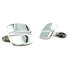 Gemelli da polso di forma quadrata in argento 925 17,5 mm x 17,5 mm