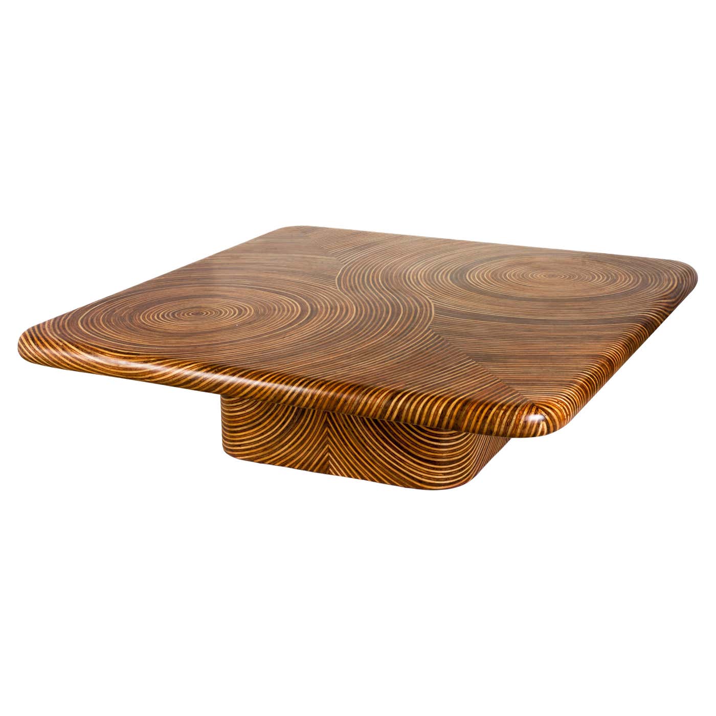 Square Showtime Ribbon Cocktail Table For Sale at 1stDibs