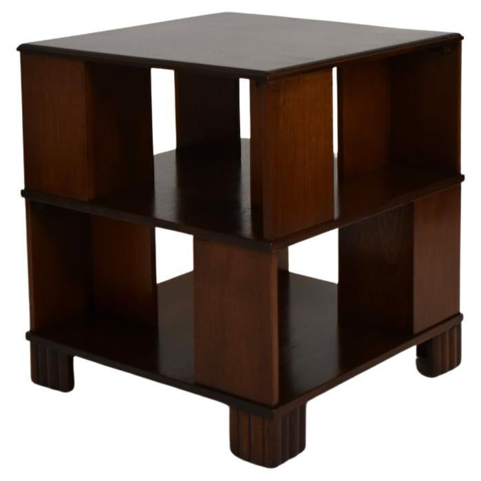 Quadratischer Beistelltisch aus Palmenholz, 1930er Jahre im Angebot