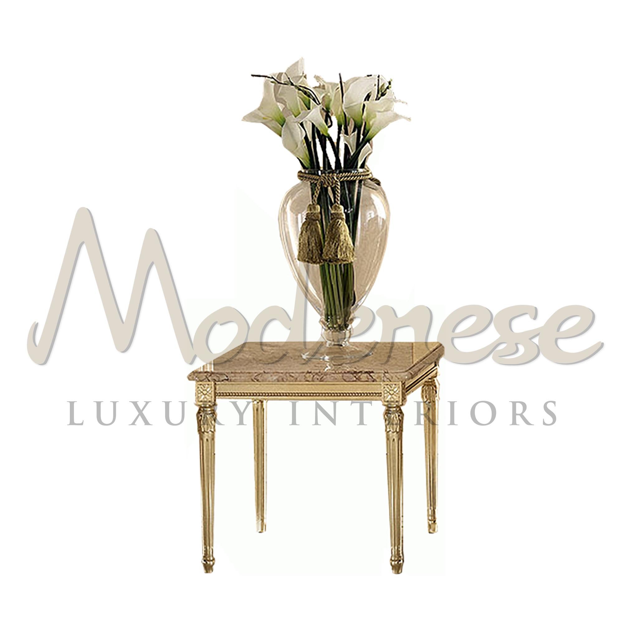 Bespoke square Honey Onyx marble side table. Its elegant and linear empire-style legs make this piece an unique piece of luxury furniture to keep your sofas company in your spacious living room. Goes adorably with cream-colored sofas and chairs by