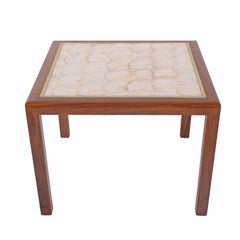 Square Side Table with Seashell Top