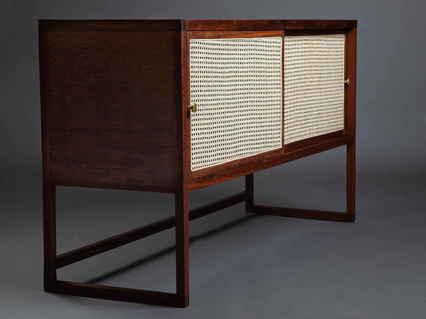 The Square Sideboard, Brazilian Solid Wood and Straw Design by Amilcar Oliveira For Sale 8