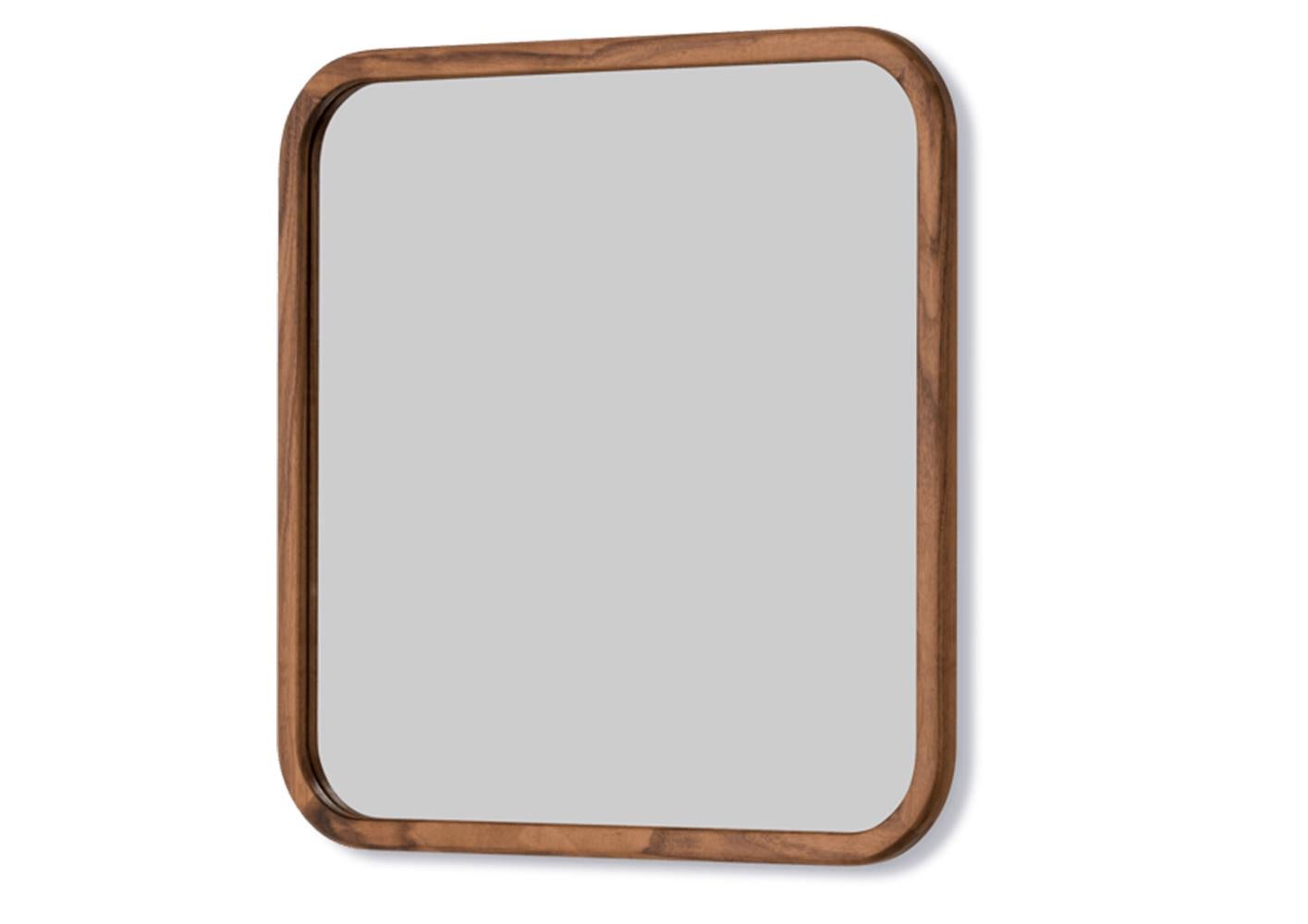 Letton Miroir Silhouette carré, traité à l'huile de noyer par OEO Studio pour Fredericia en vente