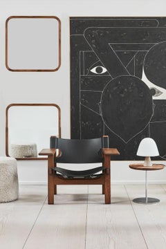 Square Silhouette Mirror, Walnut Oil treated by OEO Studio for Fredericia