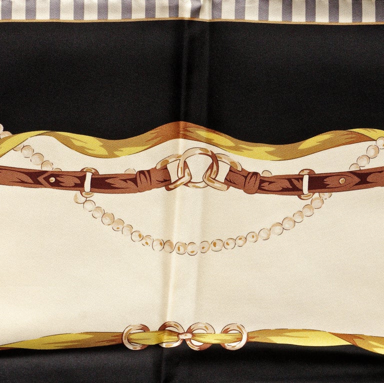 Silk Scarf With Belts Print main image 1