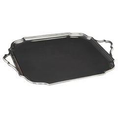 Square silver drinks tray