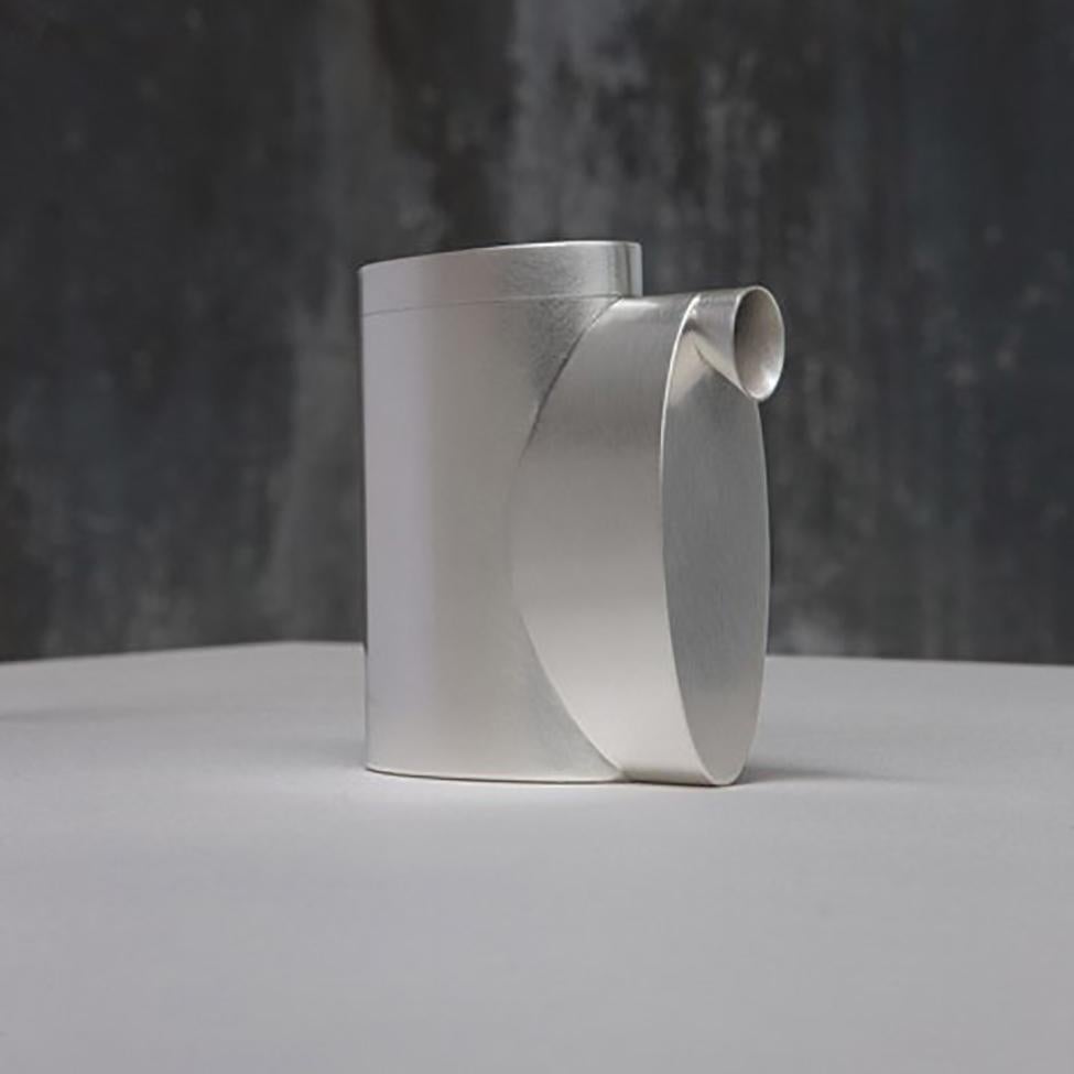 Modern Square Silver Pourer by Aldo Bakker ‘Ed. 1/7’ For Sale