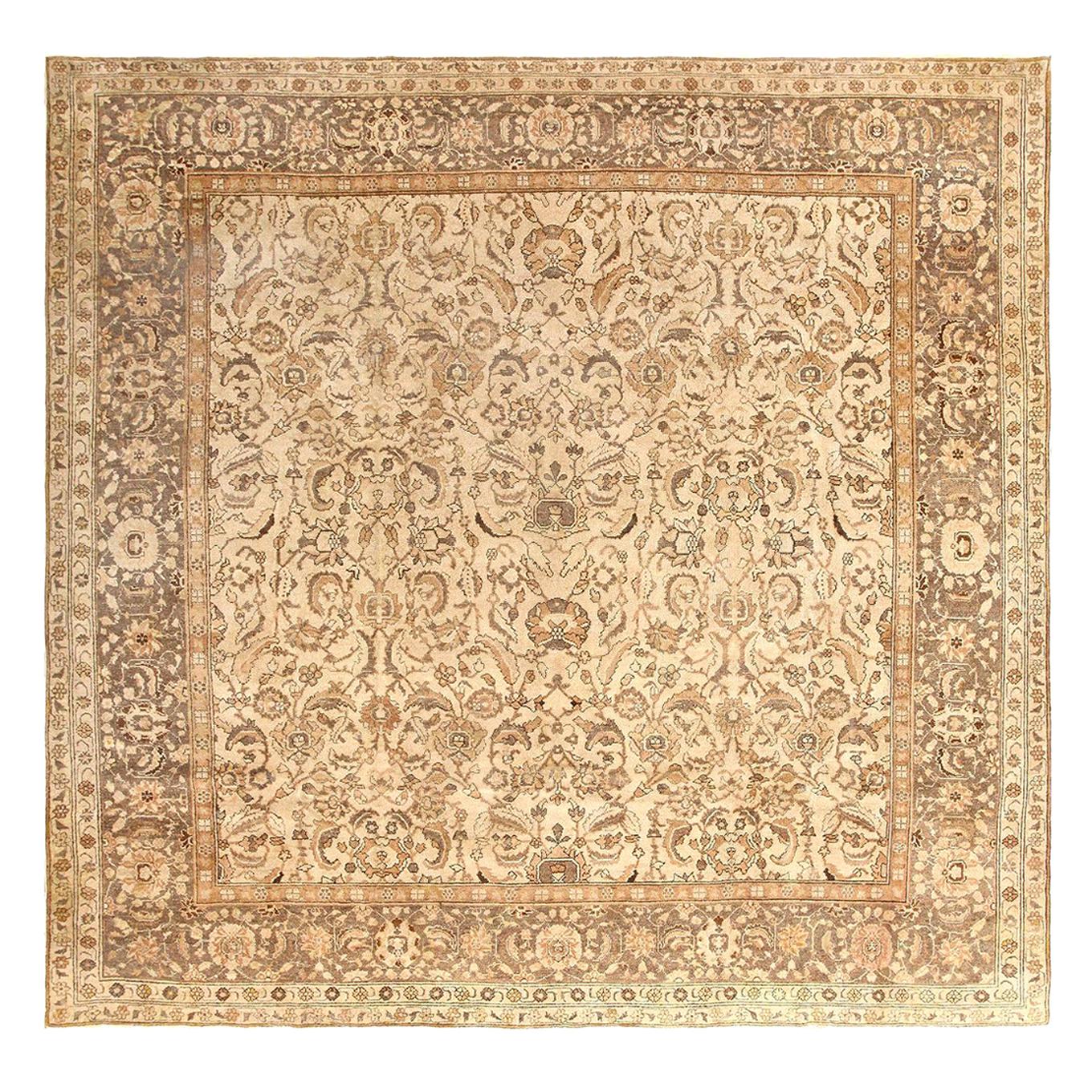 Antique Agra Indian Rug. Size: 10 ft 3 in x 10 ft 5 in  For Sale